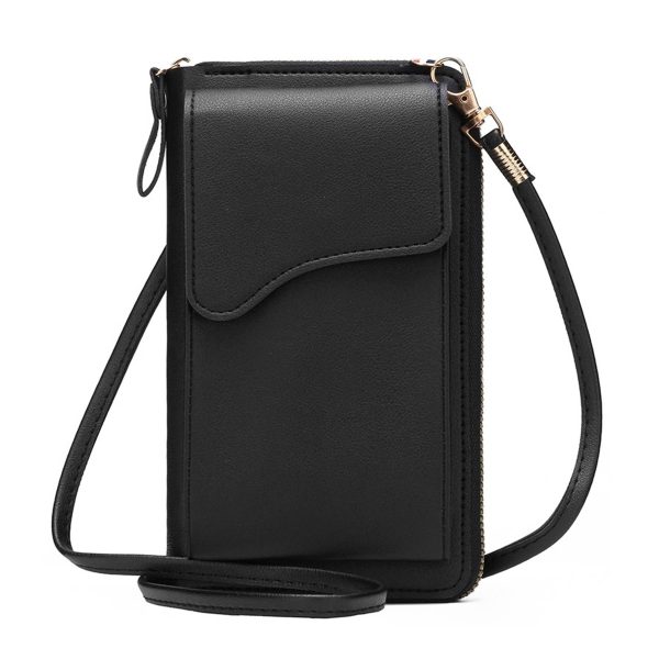 PU Mini buckle mobile phone women's crossbody bag