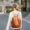PU leather /Nylon Waterproof Women Backpack