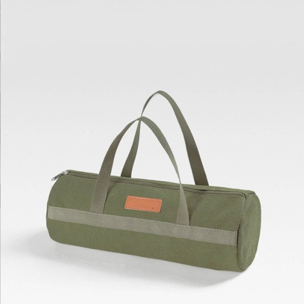 Outdoor canvas Camping Accessory Storage Cylinder Bag