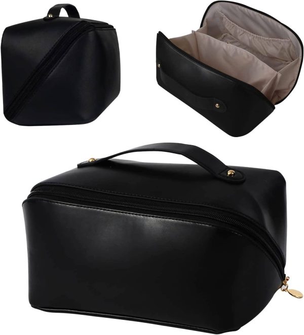 PU Leather Large Capacity Makeup Bag
