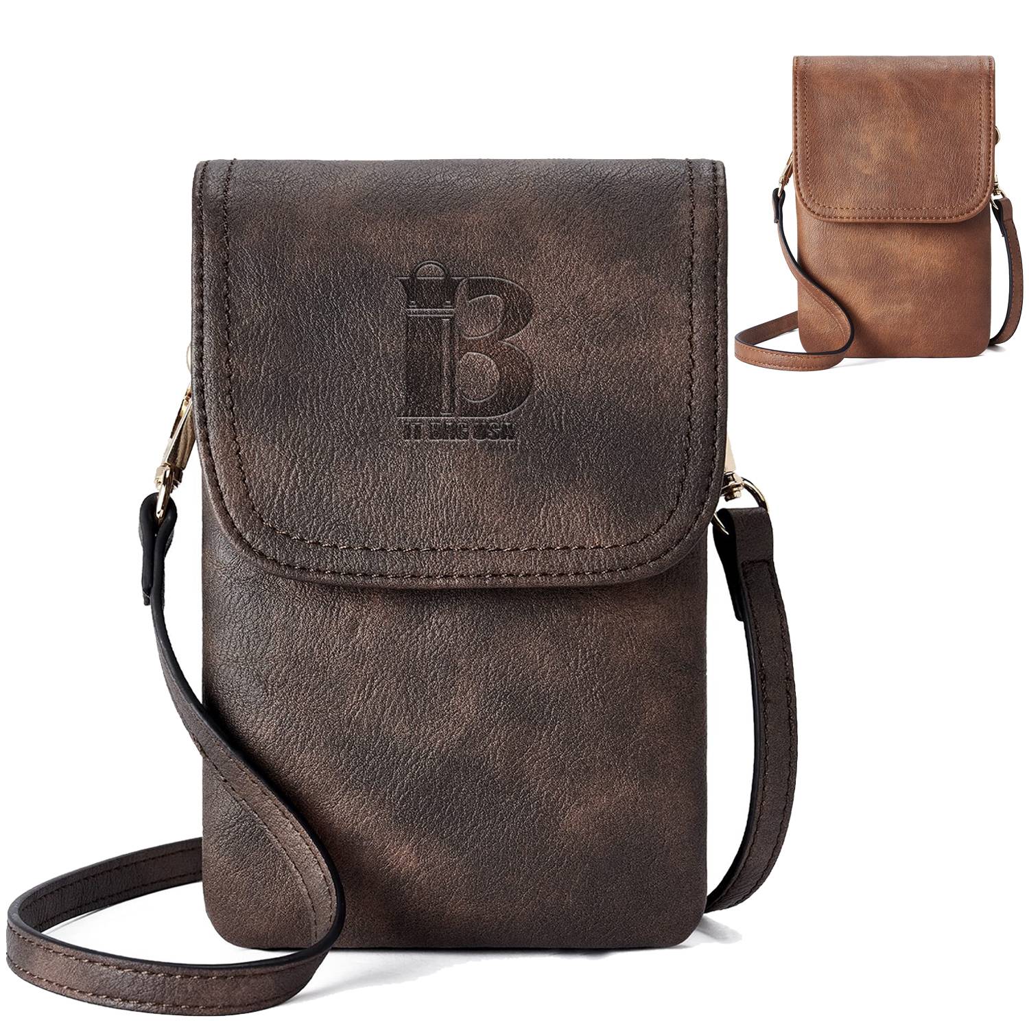 Genuine Leather Small Crossbody Bags for Women Wallet Purses