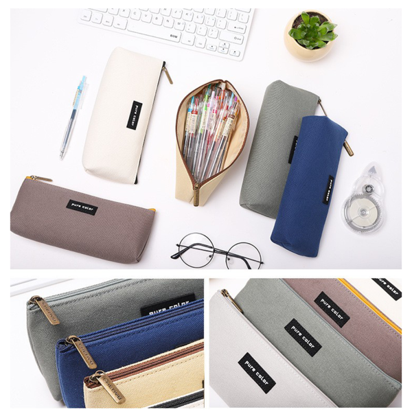 Canvas Pencil Case Bag