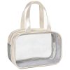 PVC Clear Dry Wet Separation Makeup Bag Handbag