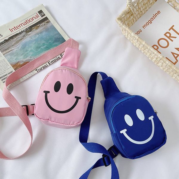 Children's Cute Smiling Face Small Shoulder Bag