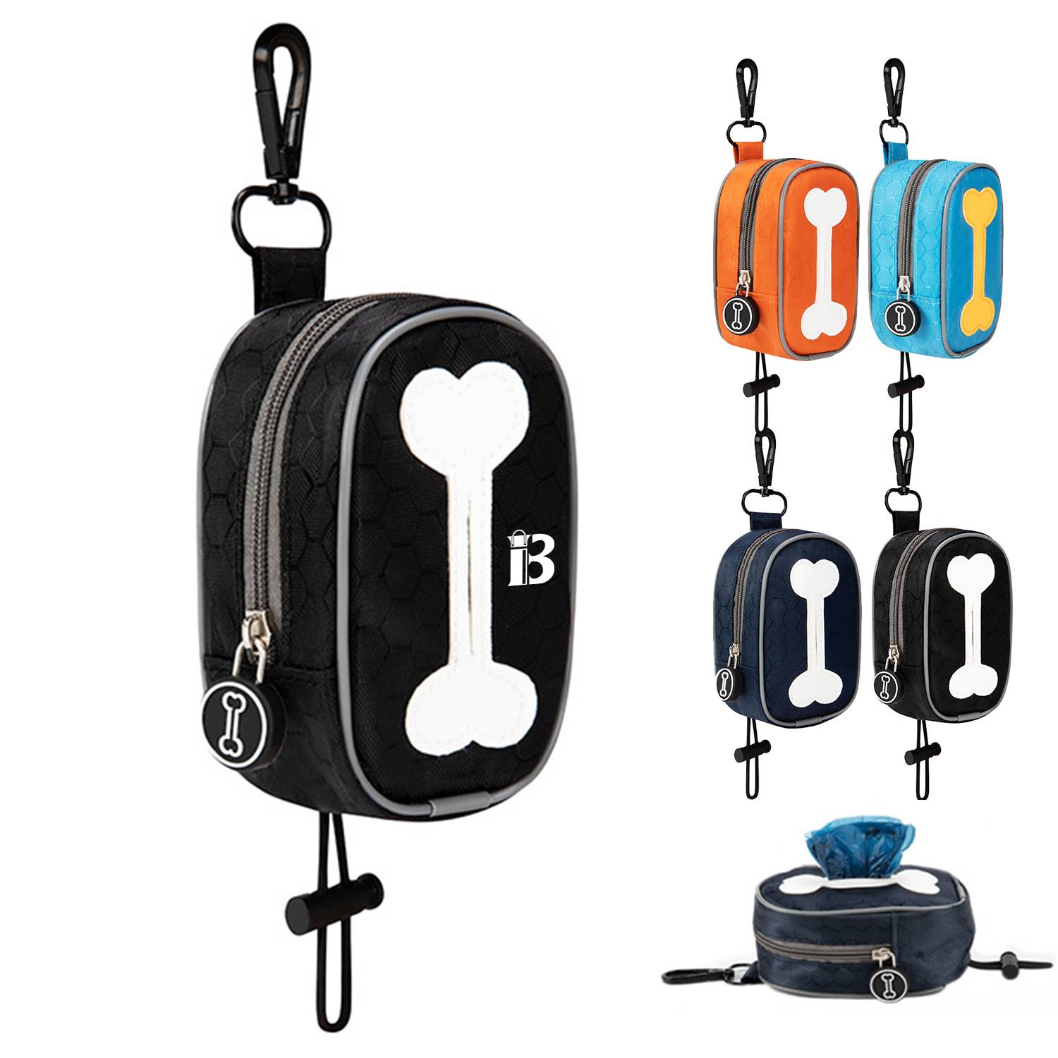 Bone Pet Dog Poop Bag Holder