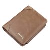 Men's Genuine Leather Passcase Wallet