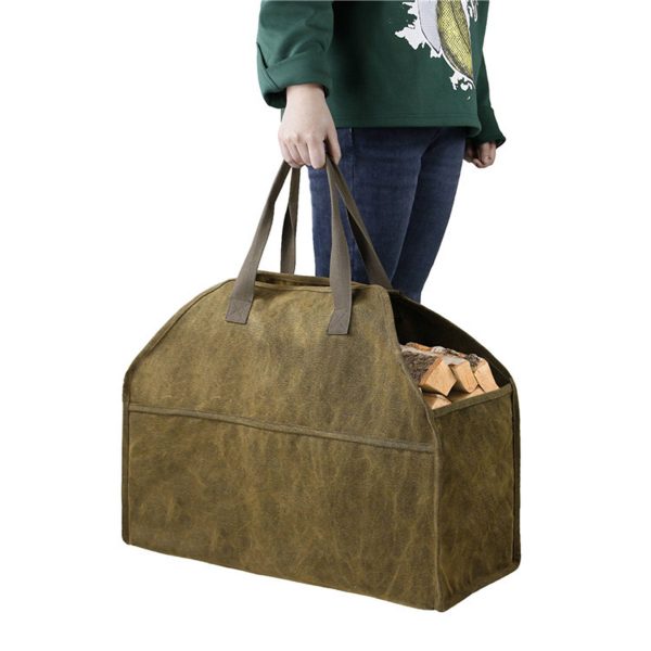 Canvas Log Carrier Tote Bag