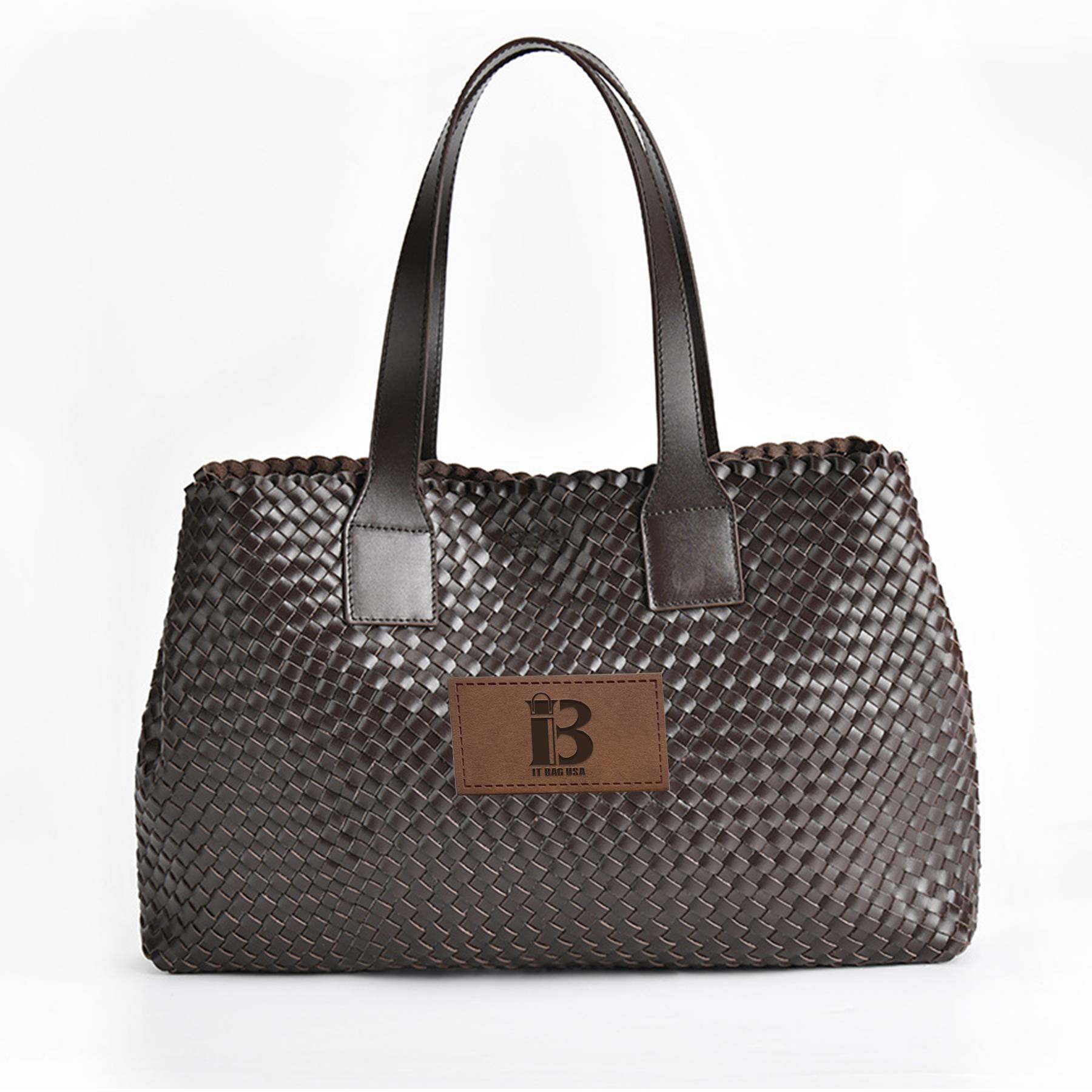 Genuine Leather Large Summer Beach Travel Tote Bag