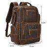 Large Capacity Leather Travel Retro Men's Backpack