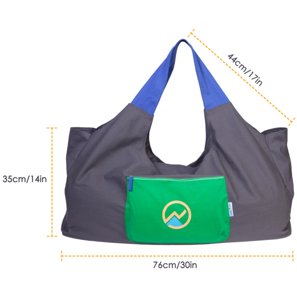 Yoga Mat Bag w/ Sewn-in Matt Holder Straps and 4 Pockets