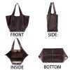 PU Large capacity wax peel ancient oil tote bag