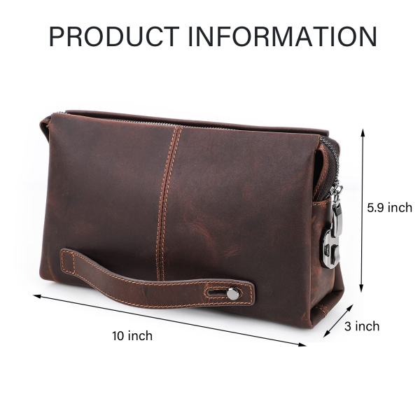 Genuine Leather Clutch Purse Bag For Man
