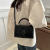 PU Leather Handheld Small Square Bag