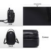 Genuine Leather Two Compartment Phone Crossbody Mini Bag