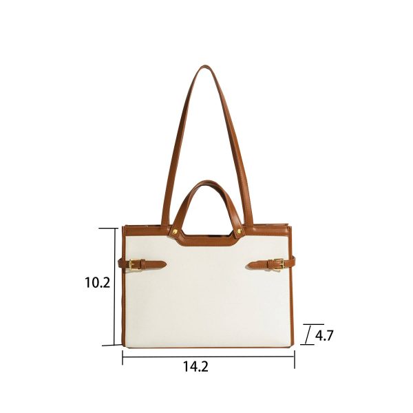 Stylish PU Business Work Tote Bag for Women