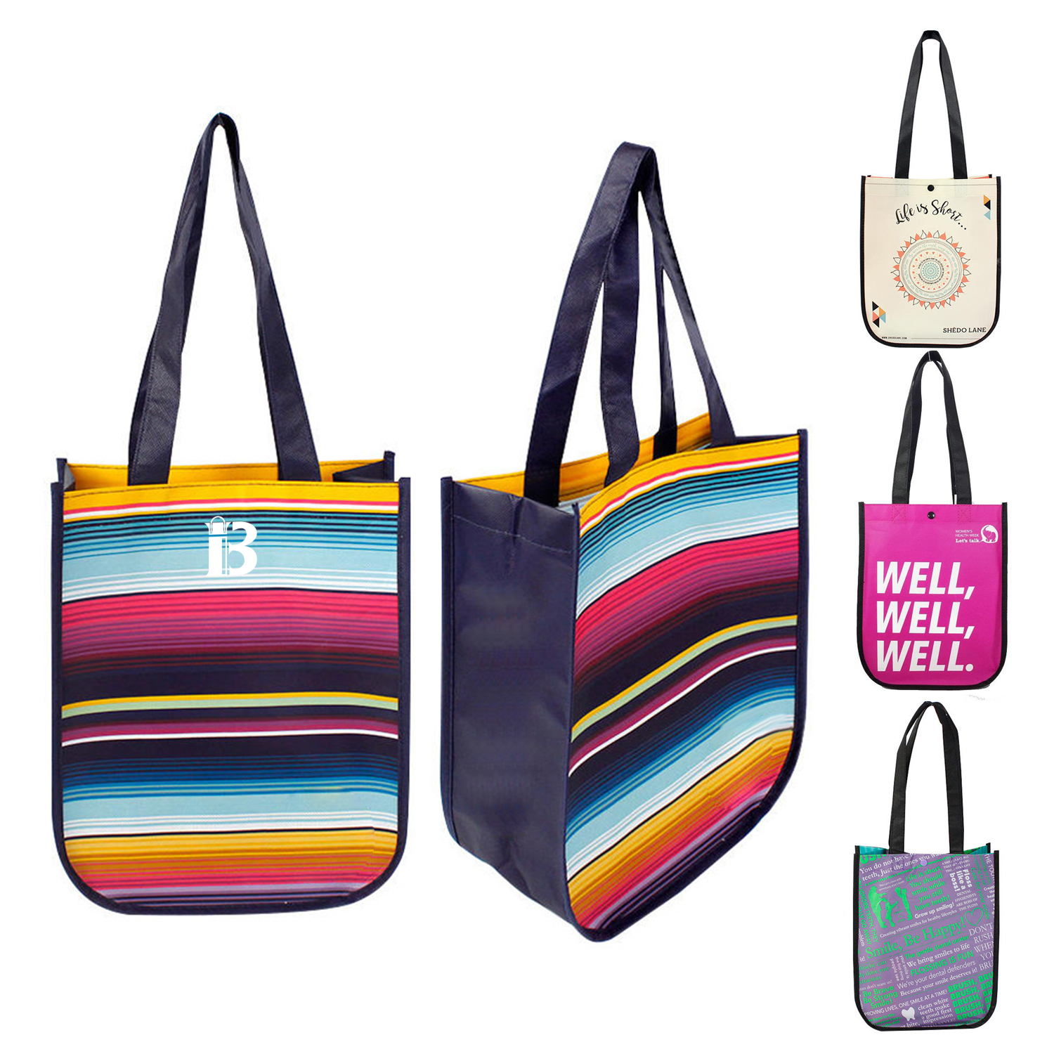 Non Woven Shopping Recycled Tote Bags for Supermarket