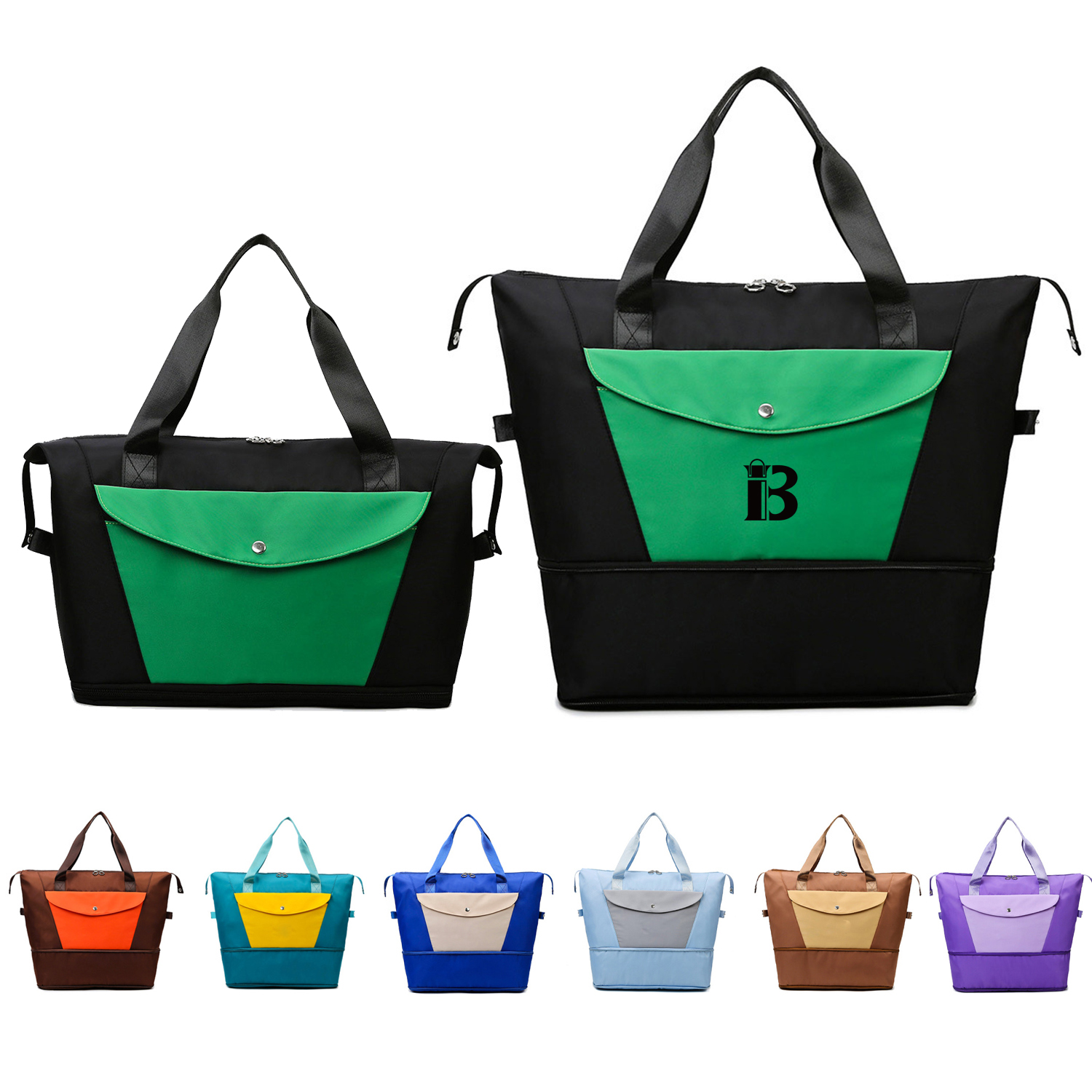 Folding Business Trip Polyester Handbag