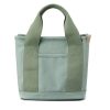 Canvas Small Tote Bag Handbag with Zipper