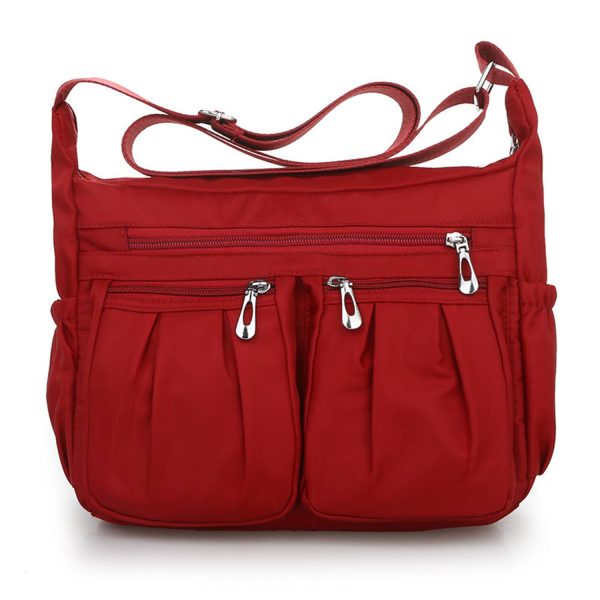 Oxford Cloth Crossbody Bag Multi-compartment Lightweight