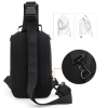 Oxford Waterproof Chest Bag With USB Charging Port