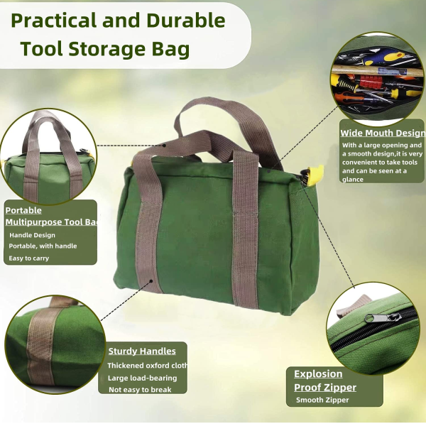 Canvas Heavy Duty Large Capacity Handbag Tool Bag