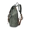 Versatile Canvas and Leather Backpack