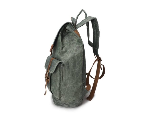 Versatile Canvas and Leather Backpack