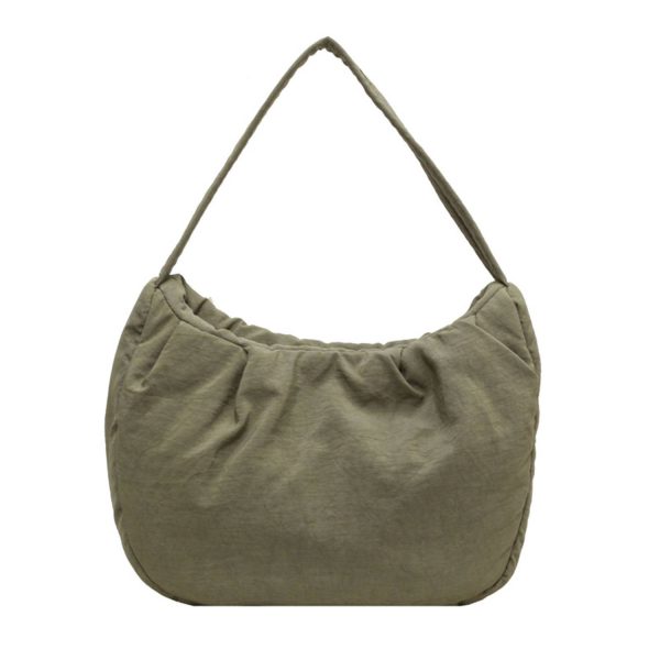 Nylon Wrinkle Candy Underarm Tote Bag