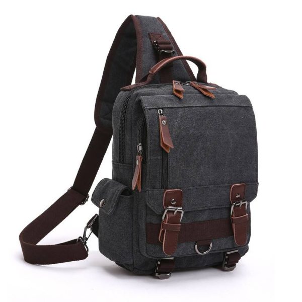 Canvas Cross-body Bag Anti-Theft For Women Men