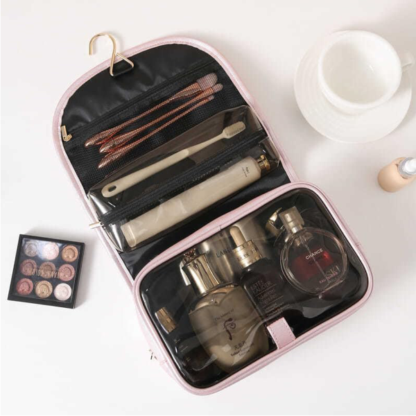 PU Travel Hanging Cosmetic Bag