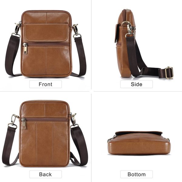 PU Leather Shoulder Crossbody Bag For Men