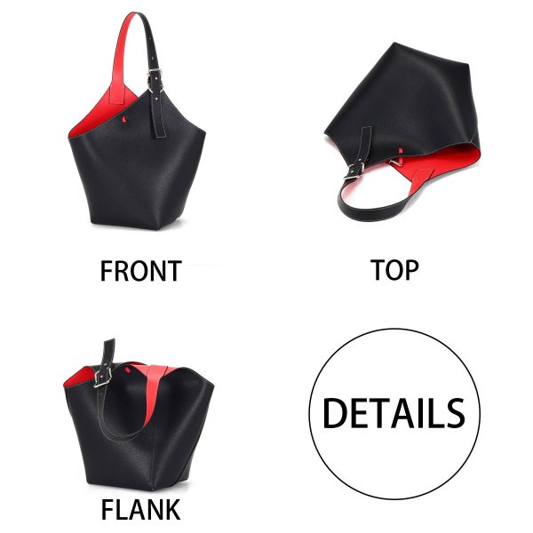 Genuine Leather Large-capacity commuter tote bag