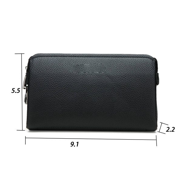Pu men's handbag Wallet Combination lock