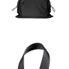 Nylon Small Black Sling Crossbody Bag With USB Charging Port