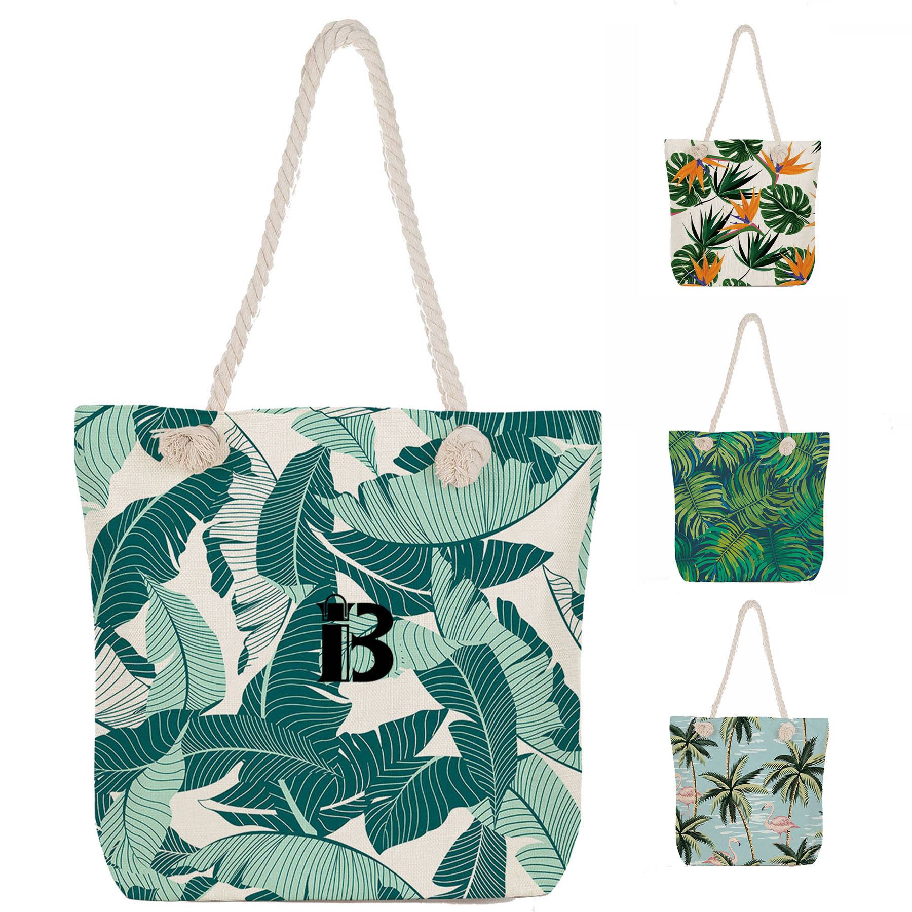 Palm Tree Canvas Tote Bag