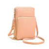 PU leather touch screen crossbody cell phone bag