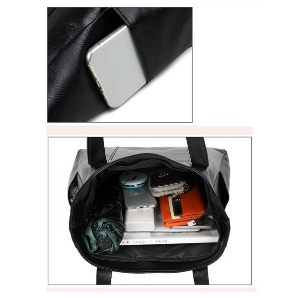 PU Leather Tote Shoulder Bag