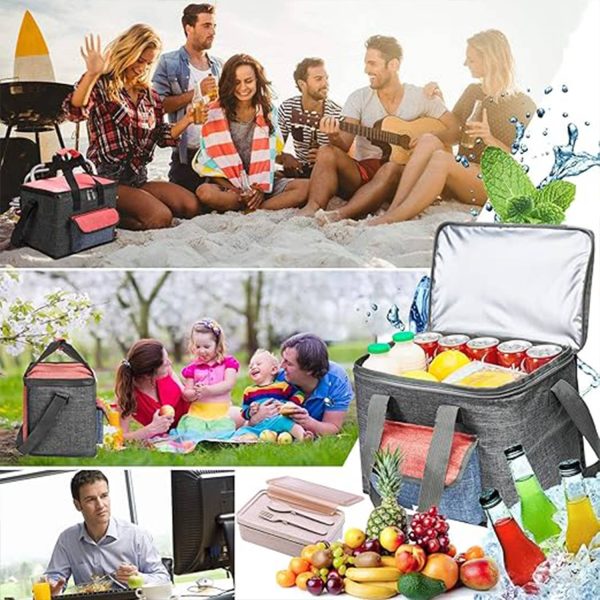 Large Cooler Insulated Picnic Lunch Bag Waterproof