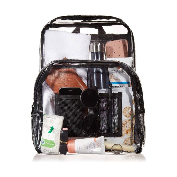 Large-capacity PVC Clear School Backpack