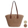 Straw Summer Large Shoulder Tote Beach Bag