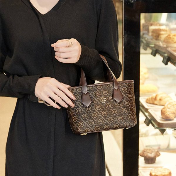 Large capacity fashion basket crossbody bag