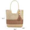 Jute Straw Beach Woven Tote Rattan Shoulder Bag