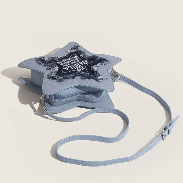 PVC Pentagram Shaped Crossbody Bag Backpack
