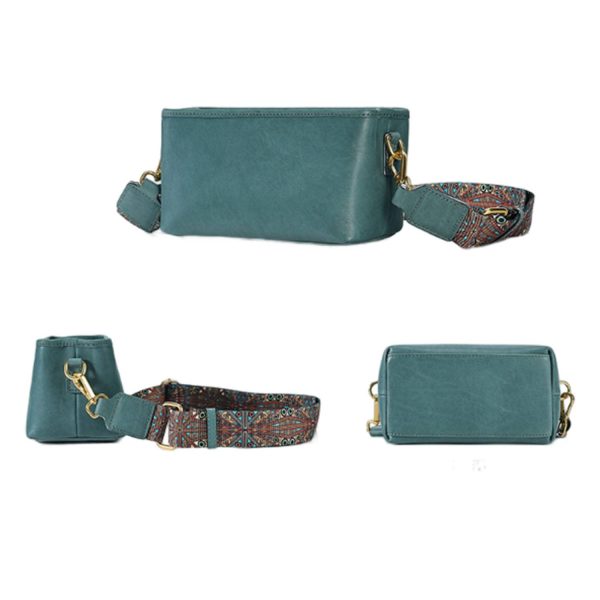 Real Cowhide leather square bag