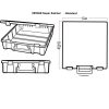 Large Art Supply Organizer Bulky Item Storage Container
