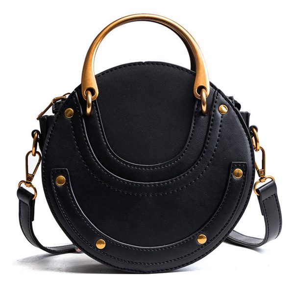 Pu Vintage round Frosted Cross-body bag