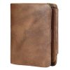 Genuine Leather Mens Slim Wallet