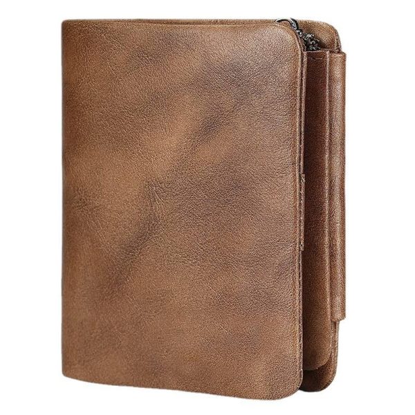 Genuine Leather Mens Slim Wallet