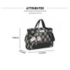 Canvas Street Trend Crossbody Bag for Women - Black/Blue