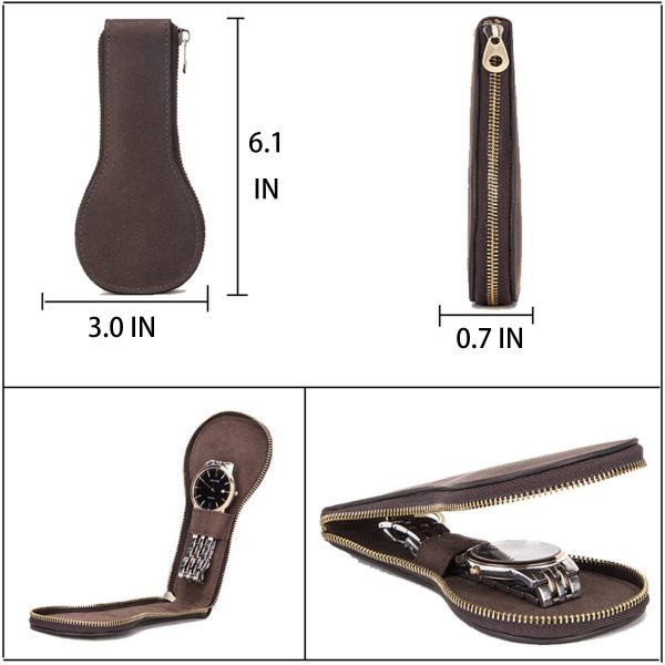 Genuine Leather Dust-proof storage bag for watch pockets